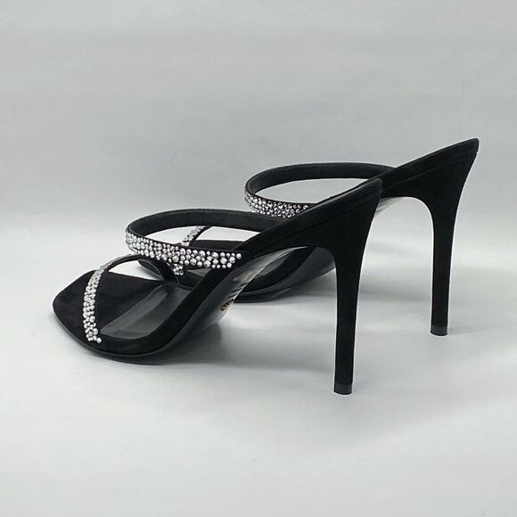 Stuart Weitzman Suede Embellished Sandals size 9 - Picture 7 of 10